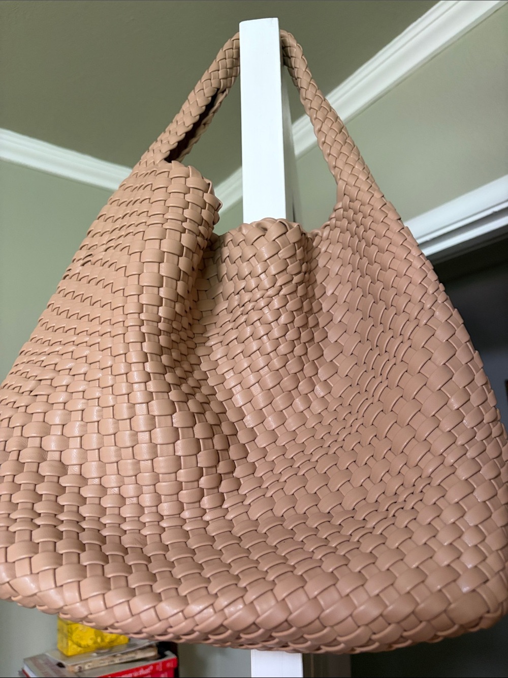 Woven Shoulder Tote Bag
